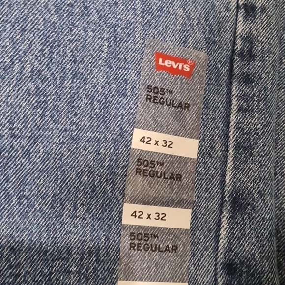 Levi's 505 Regular Jeans Size 42x32 NWT - Picture 5 of 6